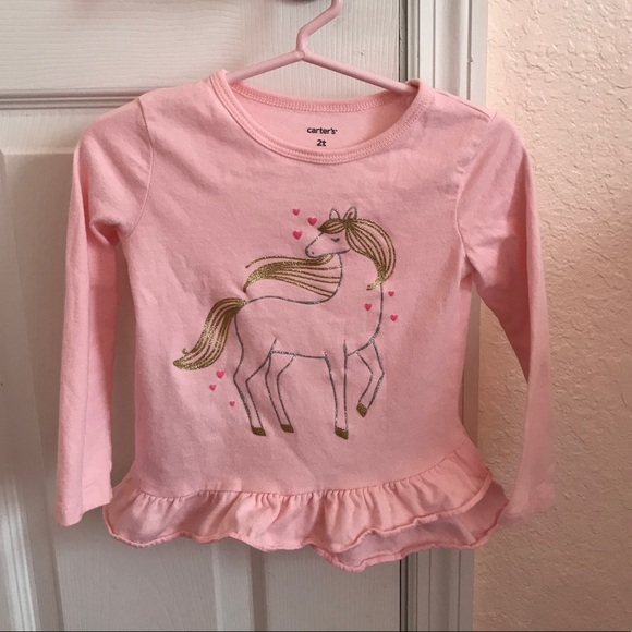Carter's Other - Unicorn Ruffle Top